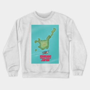 Ishigaki Japan map Crewneck Sweatshirt